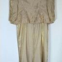 Alex Evenings  Shimmering Gold 2Pc Formal Jacket & Gown Special Event Dress 8 Photo 1