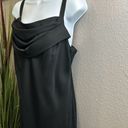 Onyx  night black sleek, formal gown, size 14 Photo 4