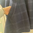 Moda Le  Blue Plaid Button Front Poncho‎ Style Sweater One Size Womens Photo 5