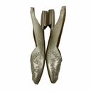 Jack Rogers  Gold Rory Slip On Slingback Flats Pointed Toe Size 7M Photo 4