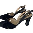 St. John Black Slingback Block Heel Photo 3