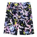 Bebe  Shorts Womens Small Black Multi Floral Bike Shorts Gym Training Athleisure Photo 1