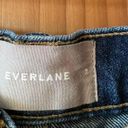 Everlane Classic Vintage Dark Blue Wash Raw Hem Mid-Rise Relaxed Denim Shorts Photo 6