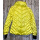 Guess  Women's Puffer Storm Cuffs Quilted Bright Yellow Jacket Coat Size Small Photo 9