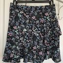 Altar'd State Dark Blue Floral Skirt Photo 4