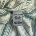 Vanilla Star Jeans Linen Blend Striped Tie Front Shirt Photo 4