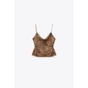 ZARA  Satin Effect Printed Chain Strap Cami Photo 2