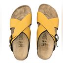 Birkenstock Birki’s by  Santosa Sandals Womens Size US 6 Yellow Leather Shoes Photo 4