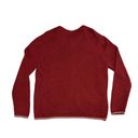 Croft & Barrow  Womens Cardigan Sweater Large Red Full Zip Snowman Ugly Christmas Photo 6