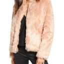 Chelsea28  Faux Fur Jacket in Pink Size Medium NWT Photo 0