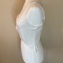 Naked Wardrobe  White Asymmetrical Crop Top Size XL (H7) Photo 1