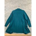 Only  Necessities Medium Womens Sweater Teal Blue Long Sleeve Knit Open Front Photo 1