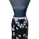 The Row NWT Front Black & Grey by Sara & Goldy Geometric Design Sequin Pencil Skirt Photo 0