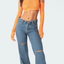 Edikted raquel fold over jeans  Photo 0