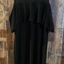 Tiana B Sleeveless Strap Midi Dress Size S Black Ruffle Top.     Bust to bust 14 length 35 Photo 3