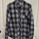 Nordstrom  Long‎ sleeve plaid grey top XL women's Photo 3