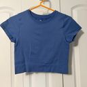 All In Motion Blue Cropped Tee Photo 0