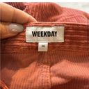 Weekday  Ace Coral Corduroy Wide Leg Trouser Pants Photo 5