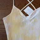 ZARA NWT  ruched tie dye ribbed body suit Photo 3