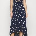 Hollister navy floral cutout long dress Photo 6