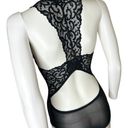 Marilyn Monroe Womens MEDIUM black lace-Detail Open Back bodysuit MARYLIN MAROE​ Photo 1