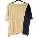 Garnet Hill  100% Organic Linen Dolman Short sleeve boxy blouse size large Photo 1