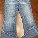 American Eagle Dark Wash Super Stretch Artist Cropped Denim Jeans Size 14 Short Photo 0