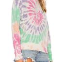 n:philanthropy  Kojak Twist Swirl Tie Dye Pullover Crew Neck Sweatshirt Pink S Photo 1