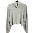 Hollister Gray Sweatshirt Drop Shoulder Long Sleeves Top Photo 0