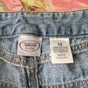 Talbots y2k denim mini skirt with rhinestone details and front pockets Photo 5