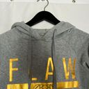 Flawless RAG Long Sleeve "" Hooded Sweatshirt Grey & Gold Size Medium Photo 2