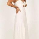 Petal and Pup  Rosetta White Strapless Cut Out Midi Dress 4 Photo 6