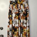 The Bar Dodo Or Jenny Long Midi Dress Flower 7 Brown Print Sz Small NWT Vintage Look Photo 2