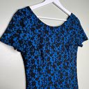 Tracy Reese Plenty by  Women’s Floral Scoop Neck V Back Dress Blue Black Size 0 Photo 2