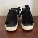 Marc Fisher Black Platform Wedge Sandal Photo 2