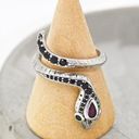 Black Diamond  Snake Ring Photo 2