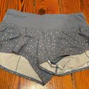 Lululemon grey and colorful “sprinkle”  speed up shorts Photo 0