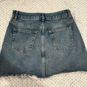 dark denim moto mini skirt Size 4 Photo 1