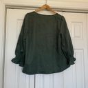 Tuckernuck  Green Suede Blouse Photo 5