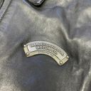 Harley Davidson VINTAGE  embroidered leather bomber jacket coat Photo 5