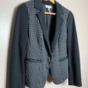 Houndstooth Black Laundry Shelli Segal  Stretch Blazer Size 8 EUC Photo 2