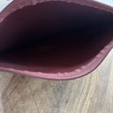 Sole Society  Burgundy Faux Leather Zippered Pouch Bag Photo 2