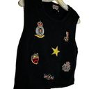 Carole Little  Vintage Streetwear Black Sweater Vest Photo 2