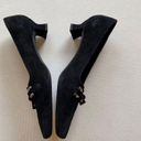 Stuart Weitzman COPY -  Perforated Suede Kitten Heels Photo 4