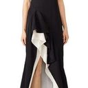 Halston Heritage Halston Black Flounce Gown Size 8 US $445 Photo 0