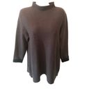 Nanette Lepore Nanette By  Wool Blend Mock Neck Sweater M Side Zippers Black Fall Photo 1