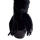 American Eagle  Outfitters Womens 6 Bootie Ankle Suede Leather Black Tassel Shoe Photo 10