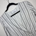 L'Academie  Revolve The Meadow Dress Striped White Gray Long Sleeve  Size S Photo 5