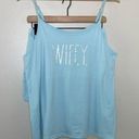 Rae Dunn  Wifey Tank Short Pajama Set Light Blue Size L Photo 0