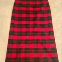 Nine & Co. 🖤Buffalo Check Plaid Skirt Maxi Wool Blend, Size 10 Photo 0